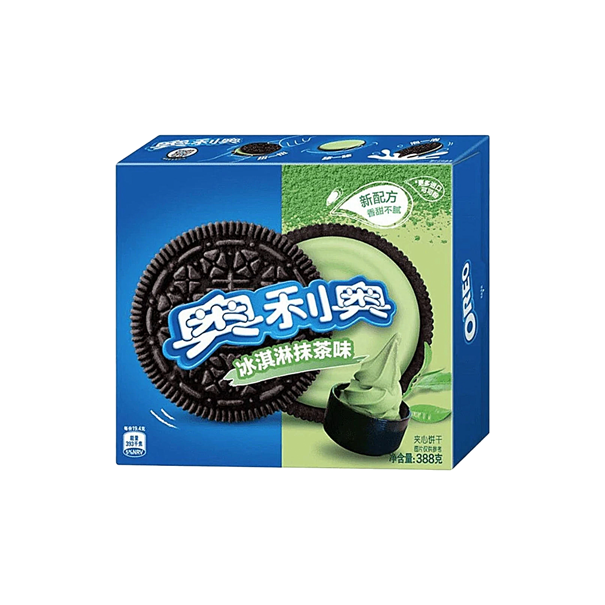 China - Oreo Matcha Ice Cream Flavoured Sandwich Cookies (388g)