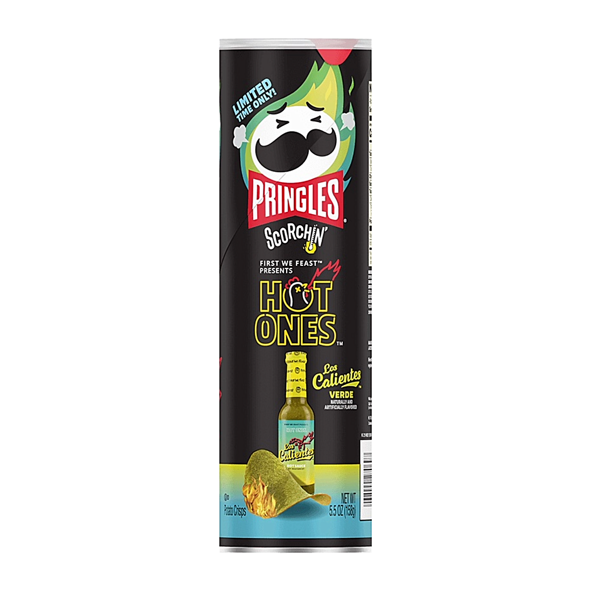 USA - Pringles Hot Ones Verde Los Calientes Chips (156g)