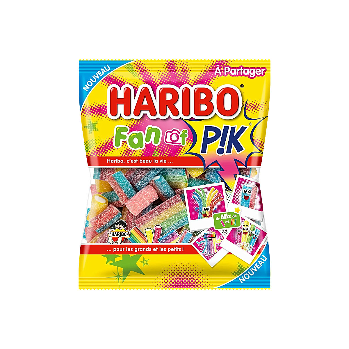 France - Haribo Fan Of Pik Sour Candy Mix (200g)