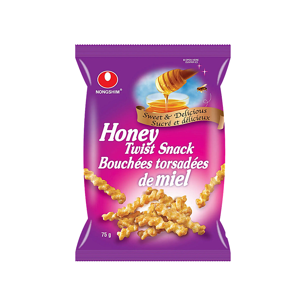 Korea - Nongshim Honey Twist Crackers Snack (75g)
