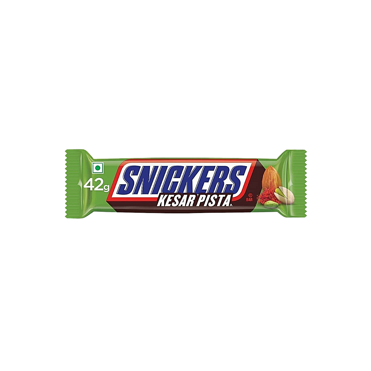 Inde – Chocolat Snickers Kesar Pista (42g)