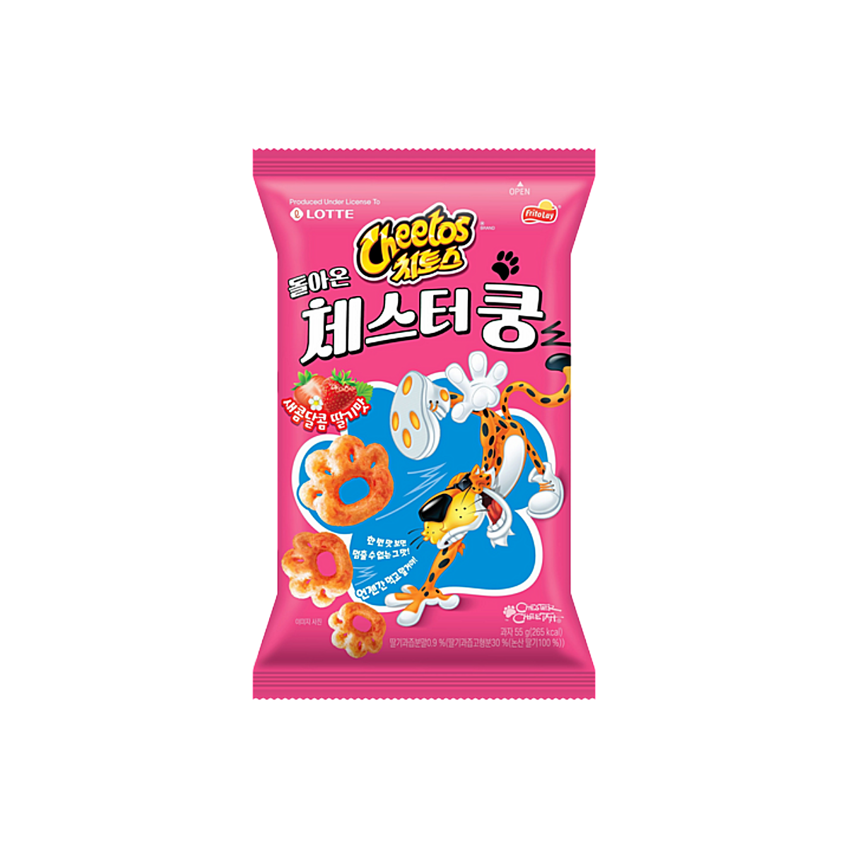 Korea - Cheetos Strawberry Snack Chips (55g)