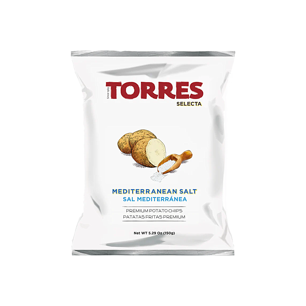 Spain - Torres Selecta Mediterranean Salt Premium Potato Chips (150g)