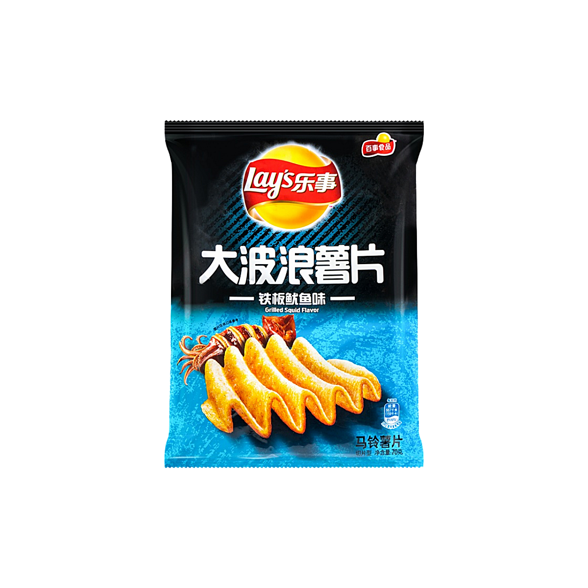 China - Lay’s Grilled Squid Flavour Potato Chips (70g)
