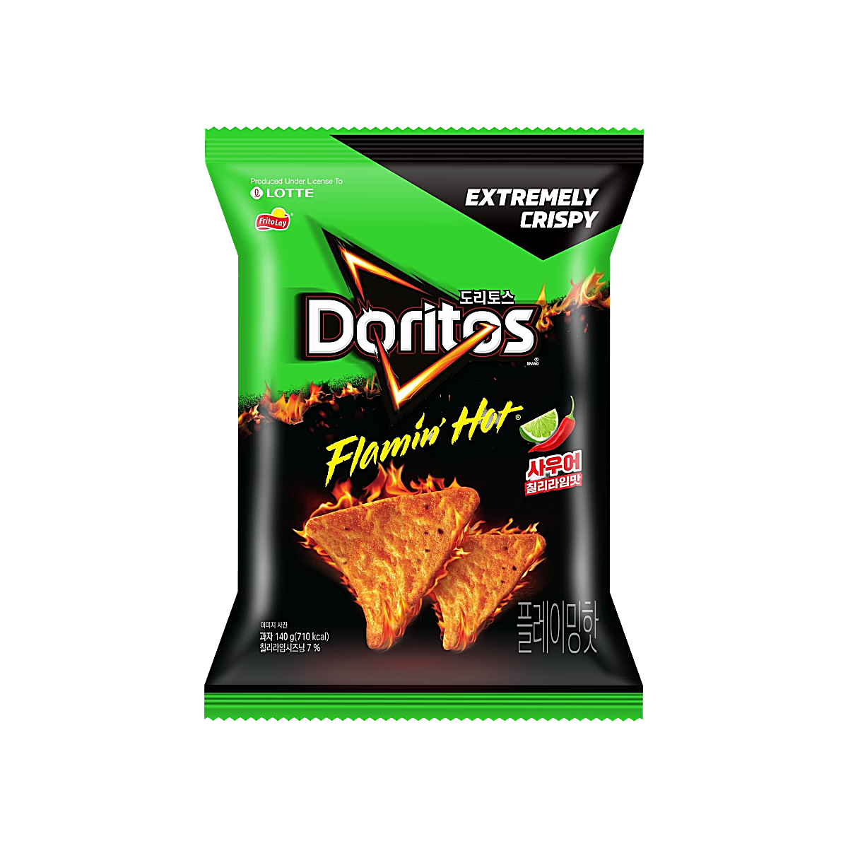 Korea - Doritos Flamin’ Hot Lime & Pepper Extremely Crispy Chips (70g)