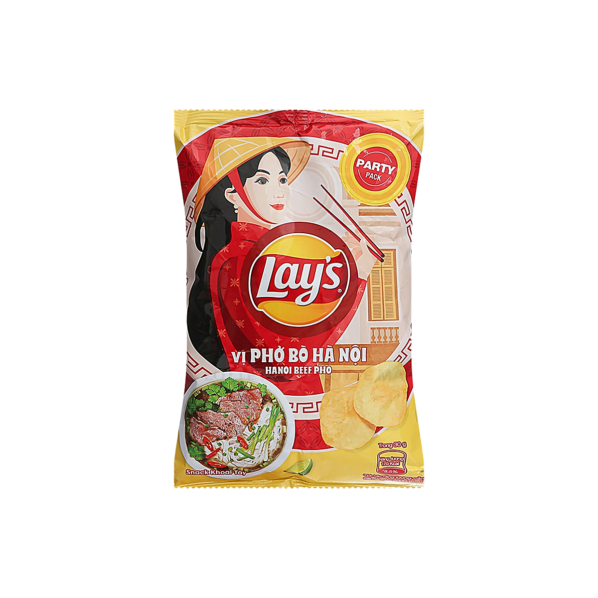 Vietnam - Lay’s Hanoi Beef Pho Flavour Chips (88g)