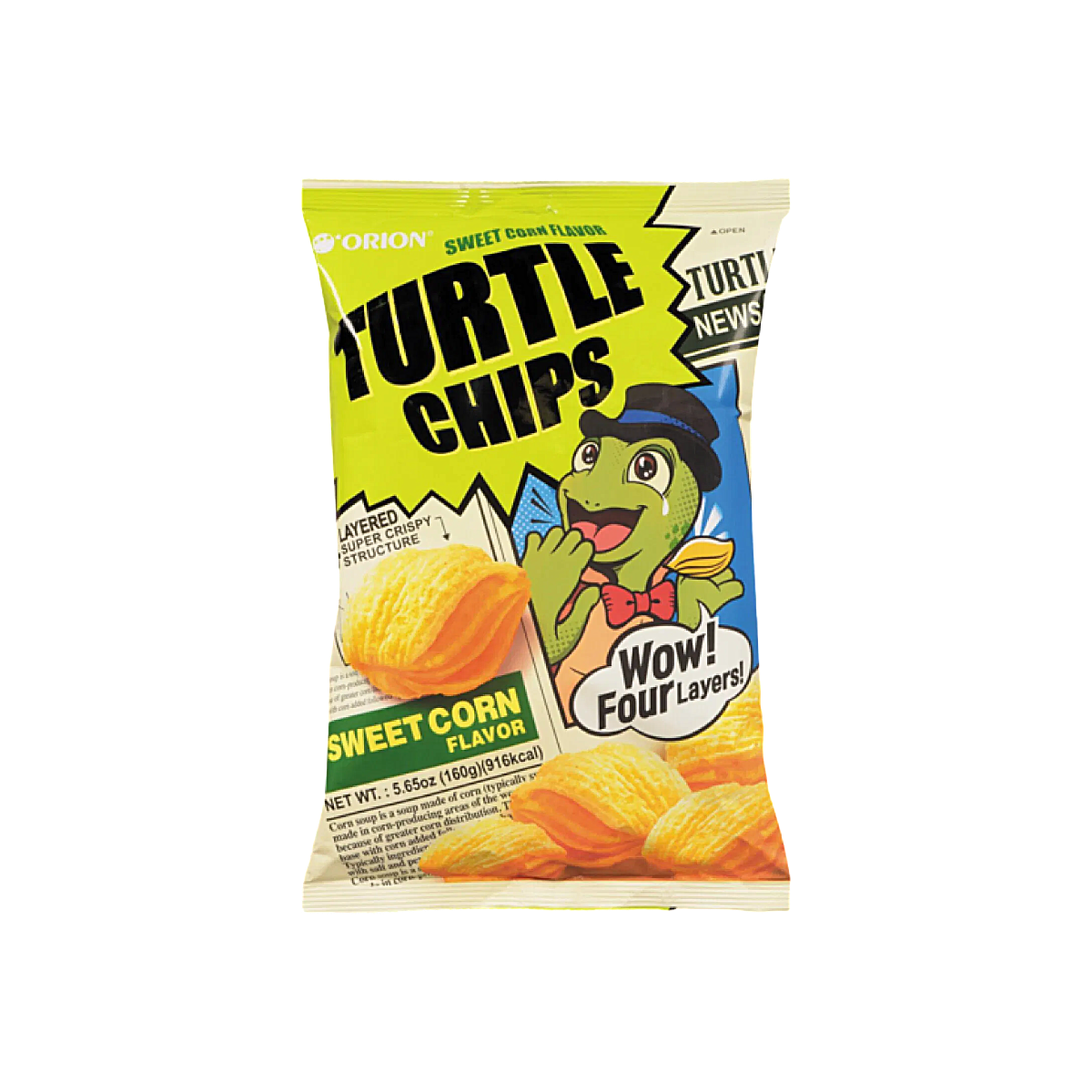 Korea - Turtle Chips Corn Soup Flavour (80g)