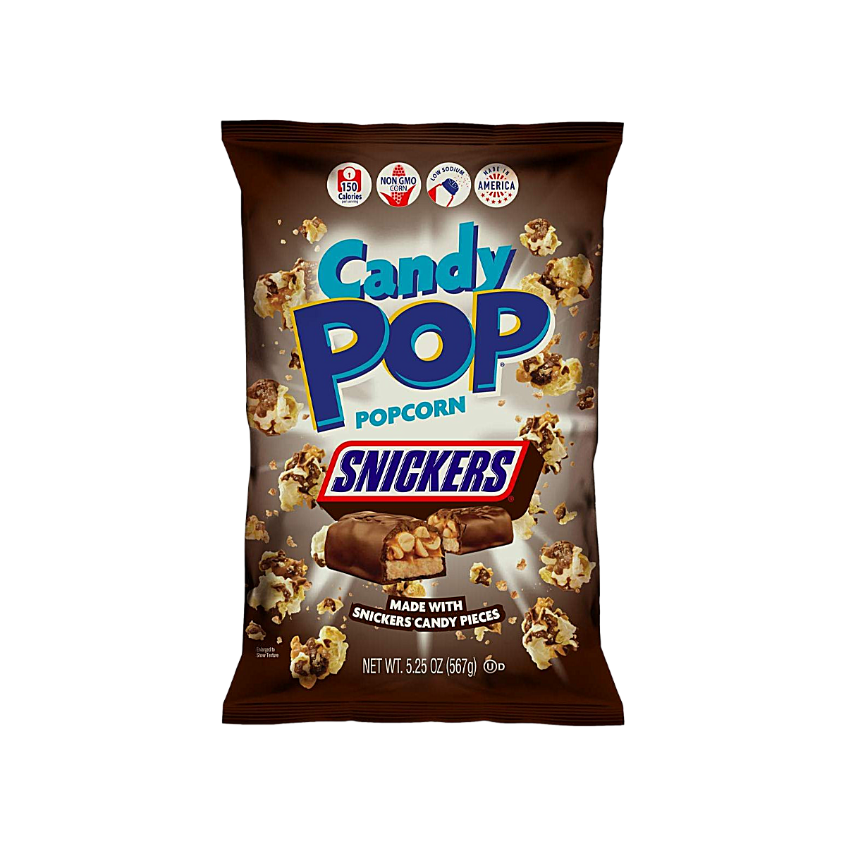 USA - Snickers x Candy Pop Chocolate Drizzled Popcorn (149g)