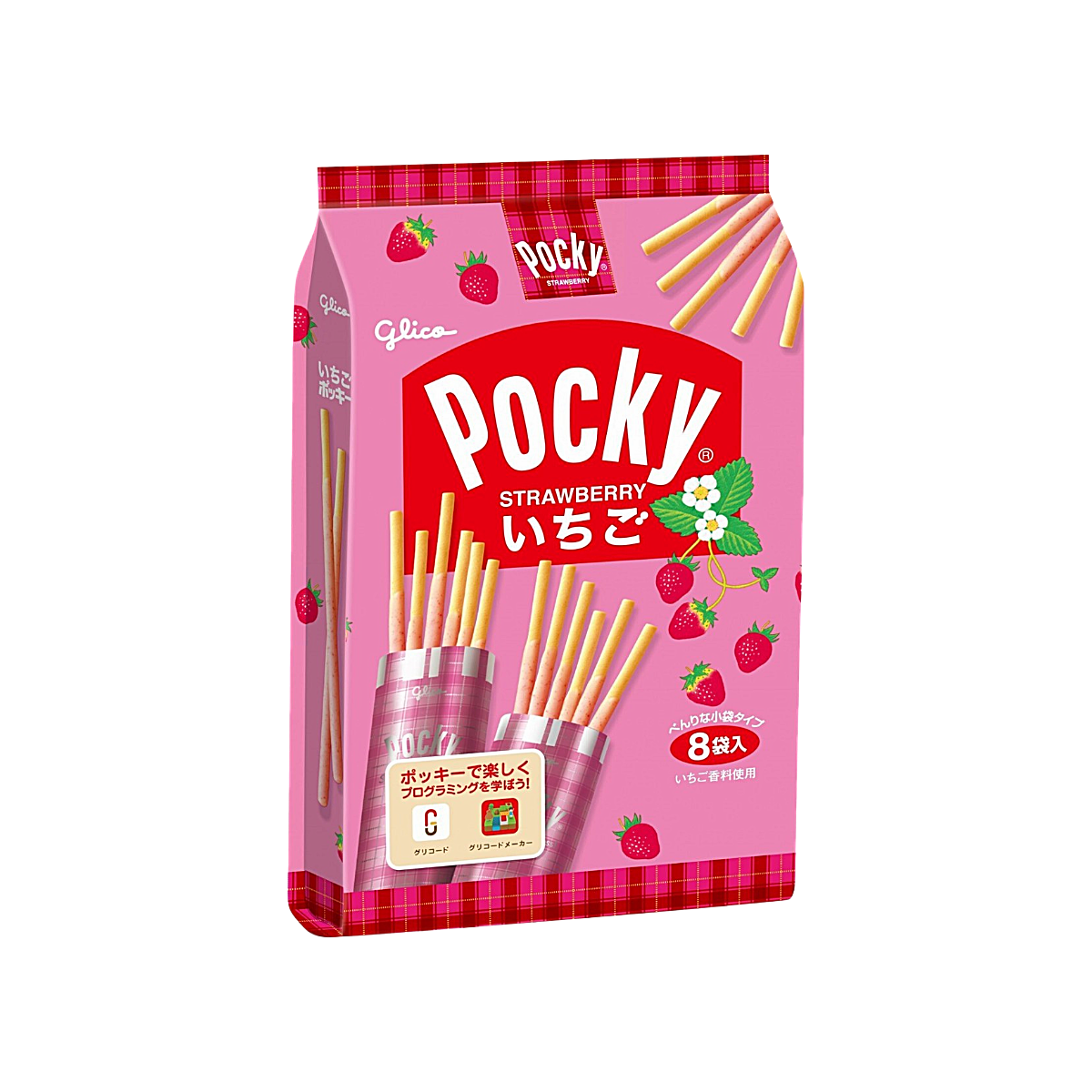 Japan - Pocky Strawberry Flavoured Sticks Crackers (94g)