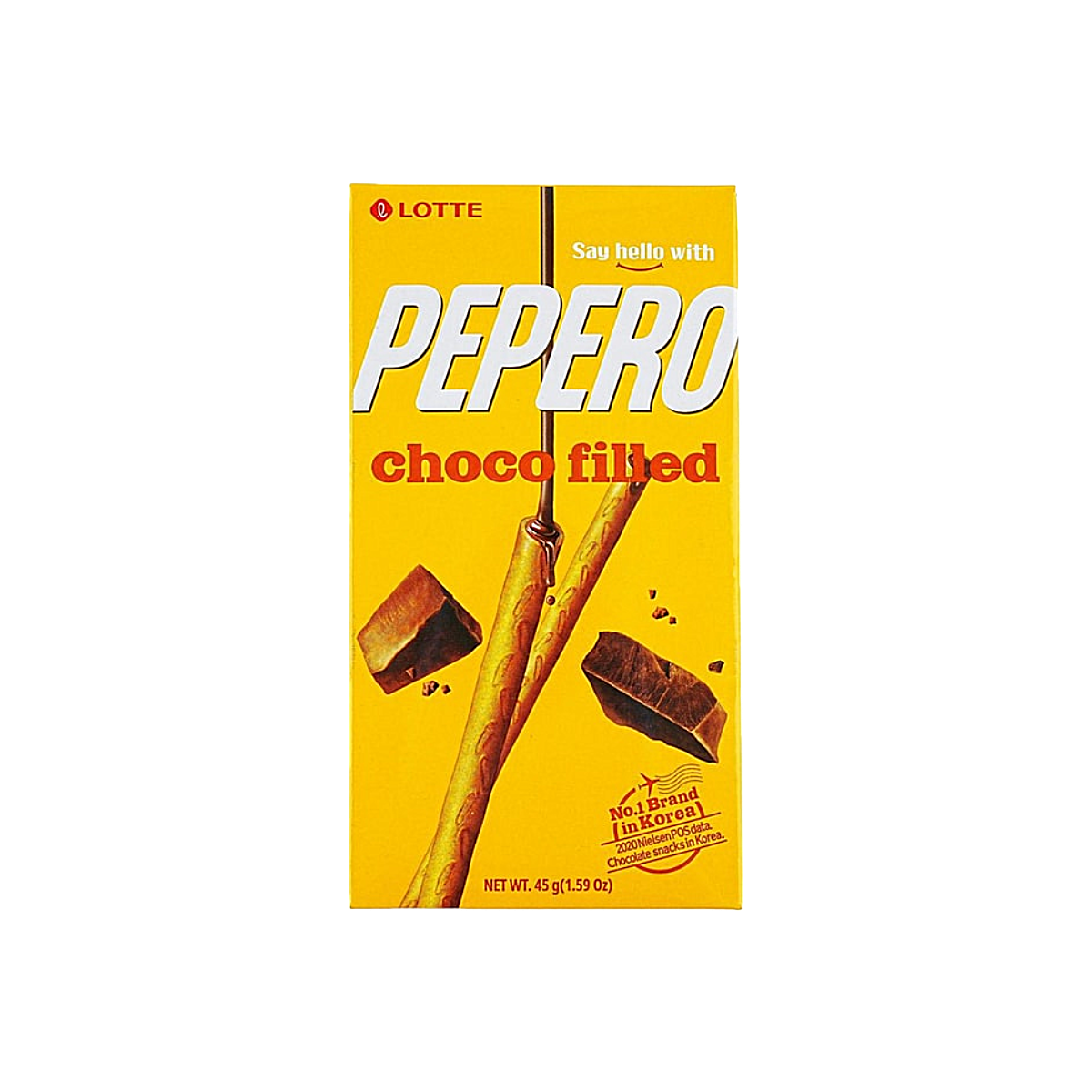 Korea - Pepero Chocolate Filled Biscuit Sticks (45g)