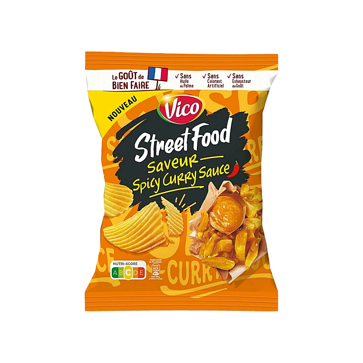 France - Vico Street Food Spicy Curry Sauce Flavour Chips (120g)