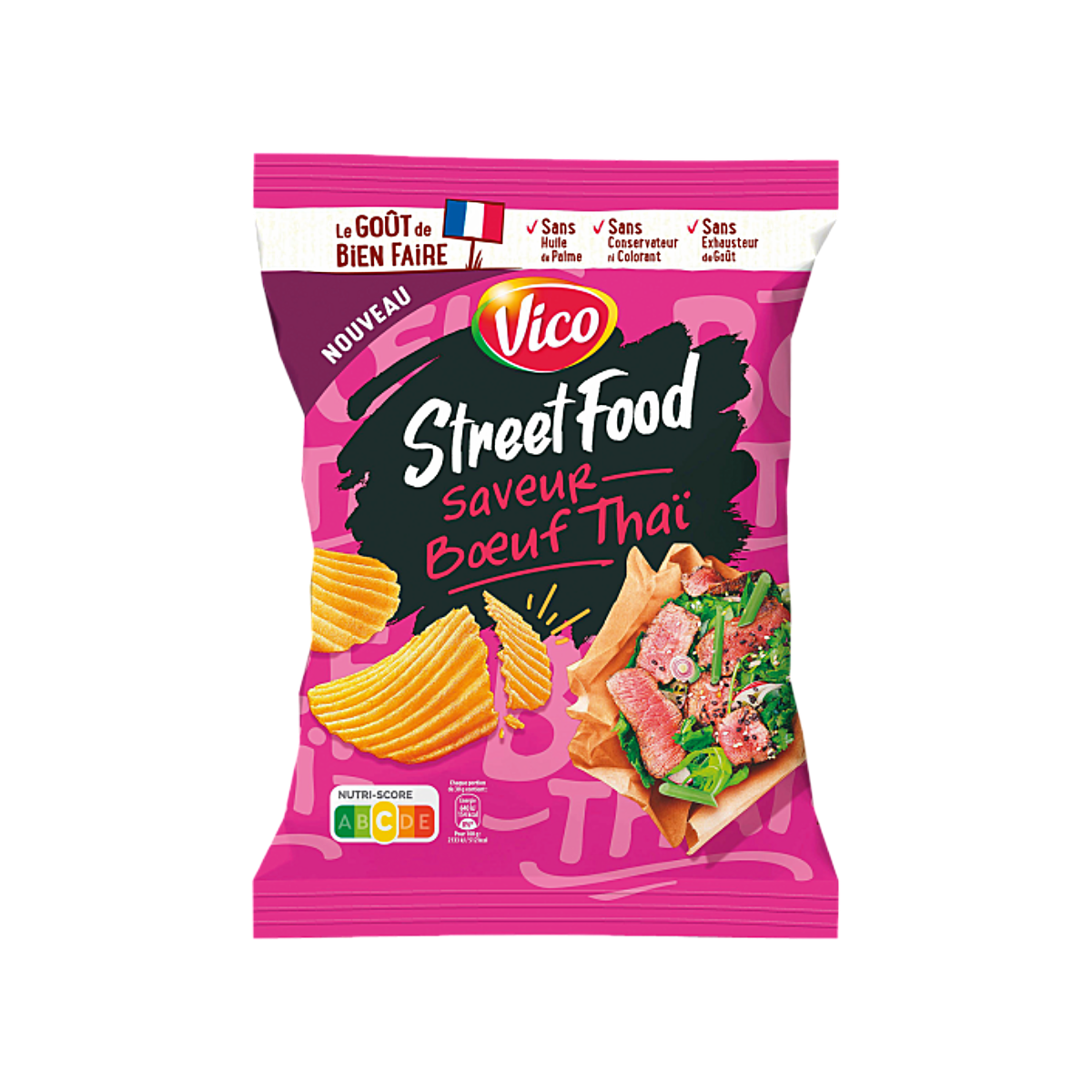 France - Vico Street Food Thai Beef Flavour Chips (120g)