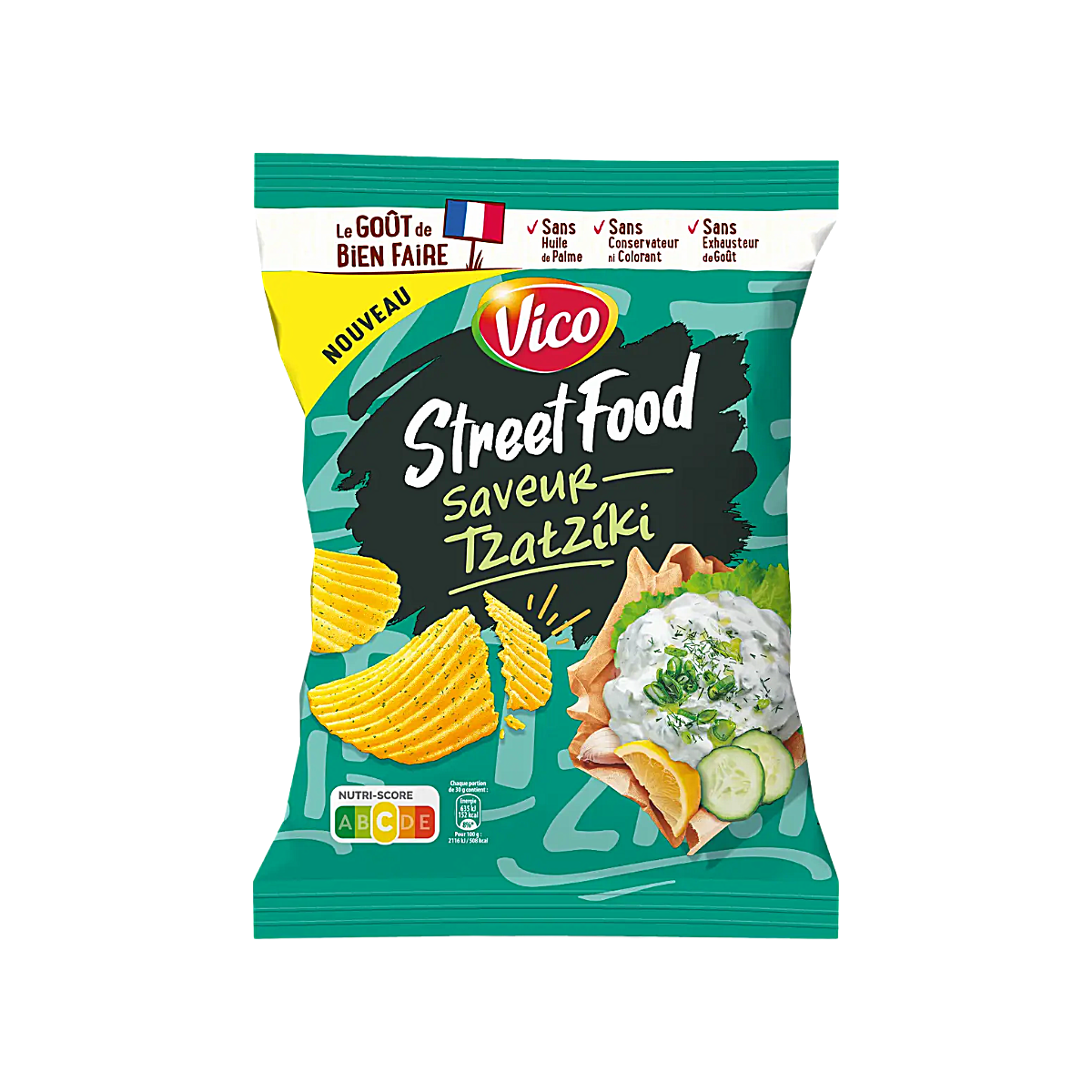 France - Street Food Tzatziki Flavour Chips (120g)