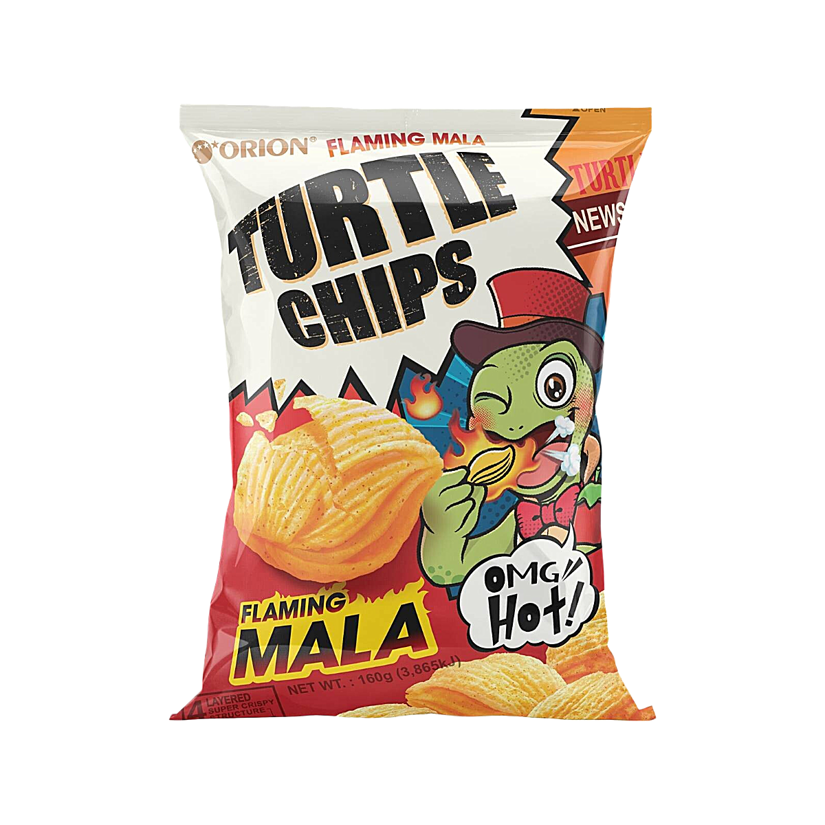 Korea - Orion Turtle Chips Spicy Flavour Snack (80g)