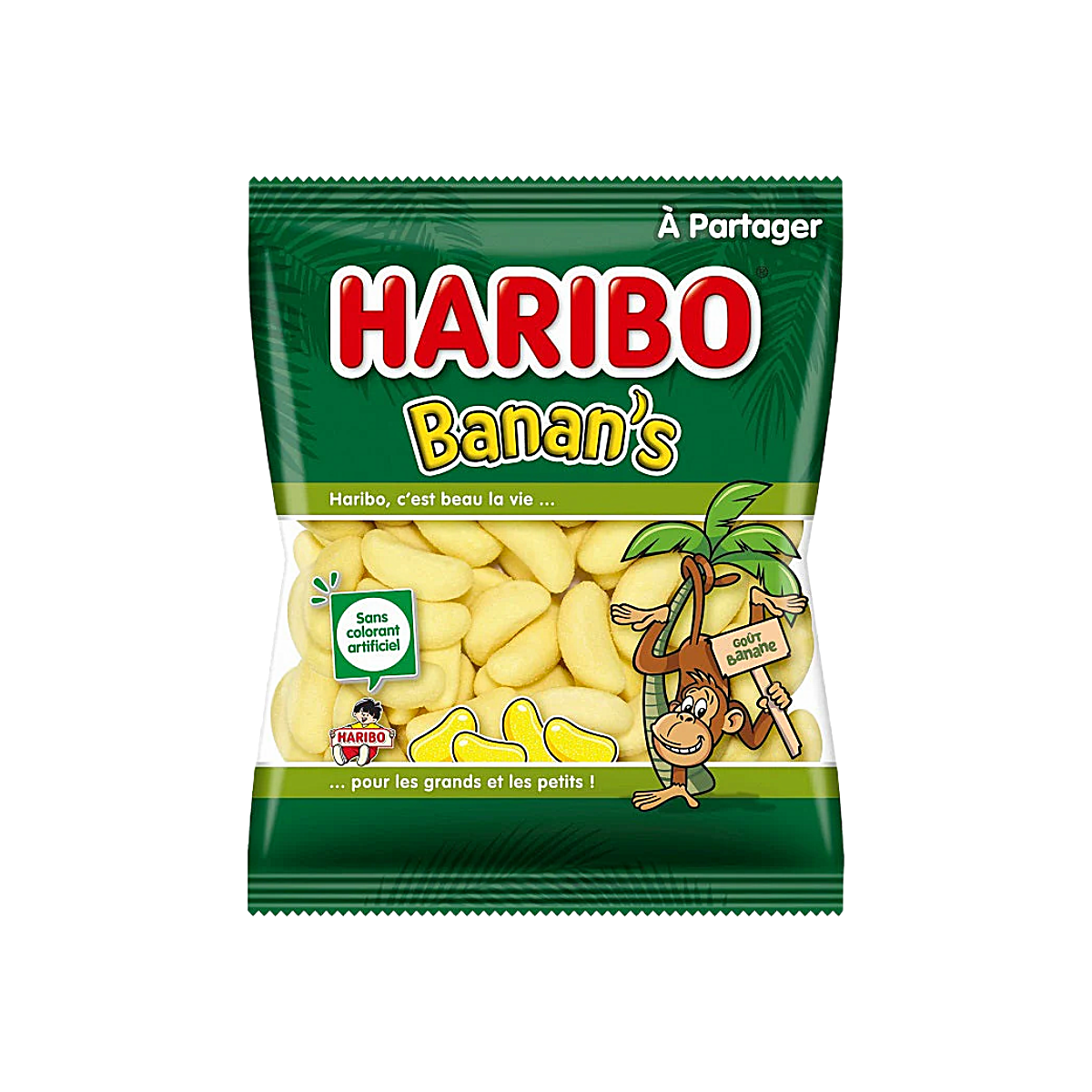 France - Haribo Banana Shaped Candy (300g)