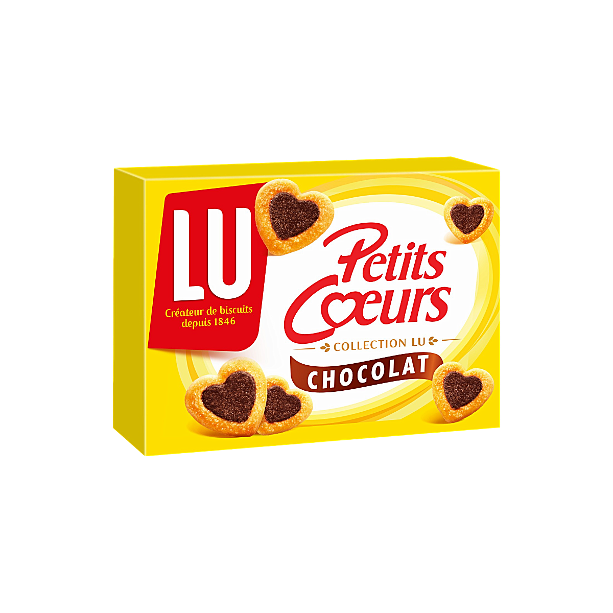 France - LU Small Hearts Soft Chocolate Cookies (150g)