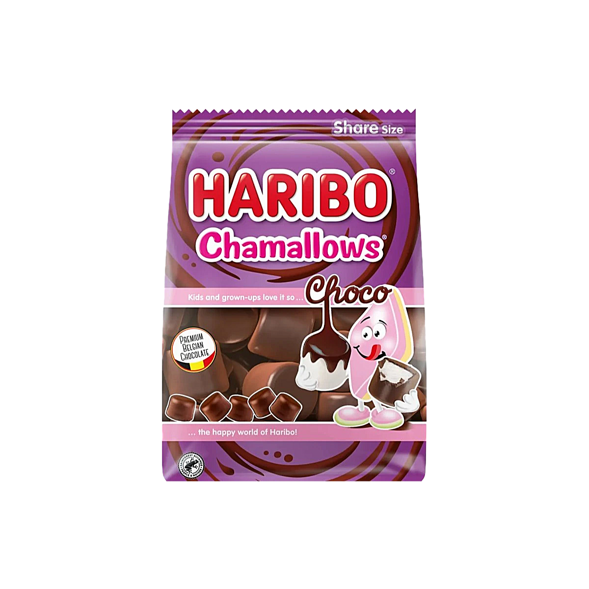 France - Haribo Chamallows Original Chocolate Milk Marshmallows (160g)