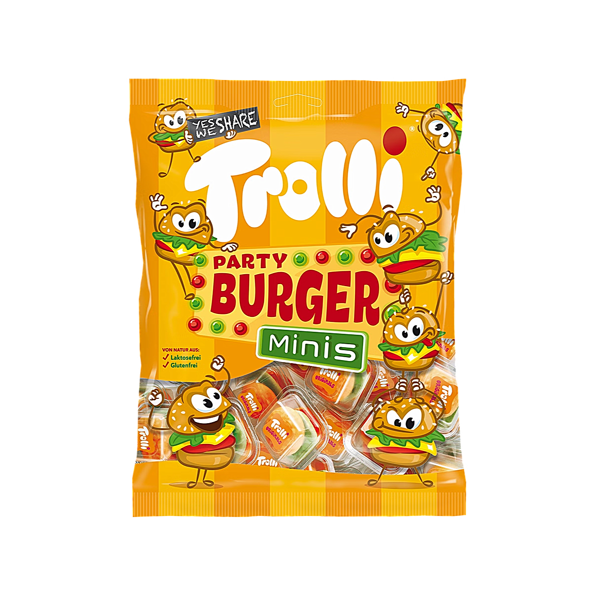 China - Trolli Burger-Shaped Mini Gummy Candy (108g)