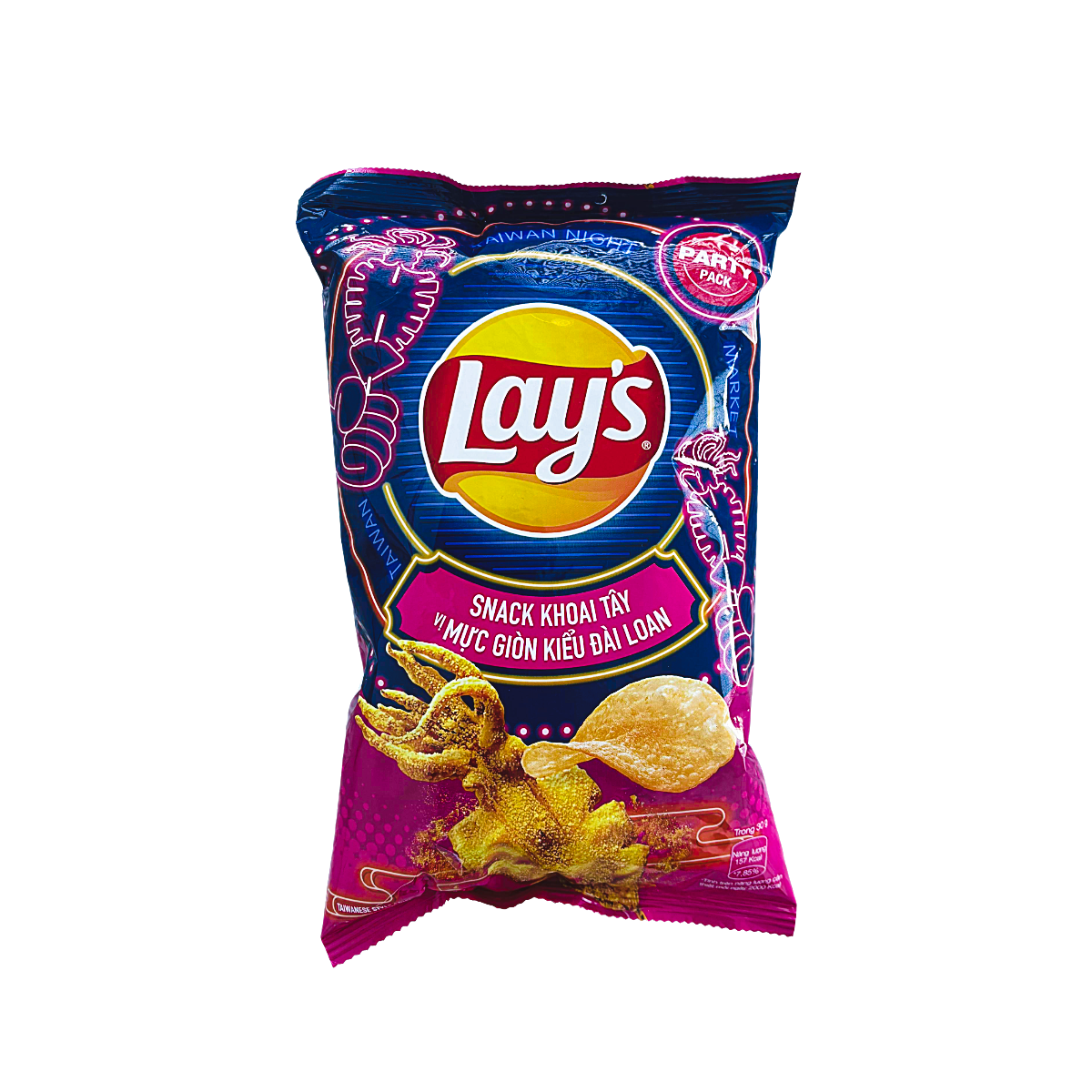 Vietnam - Chips croustillantes au calmar à la taïwanaise (88 g)