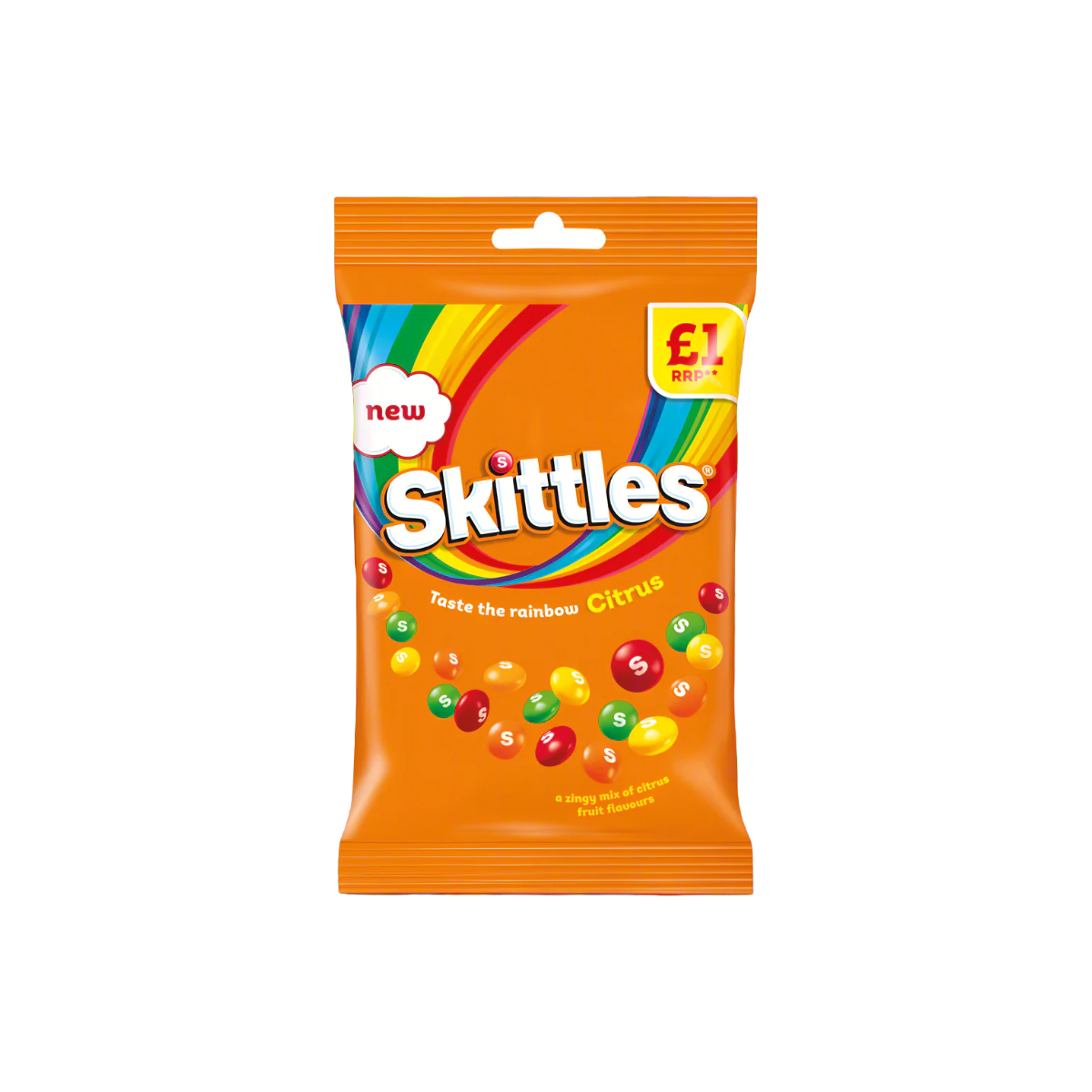 Royaume-Uni - Bonbons d'Halloween Skittles aux agrumes, nouvelle saveur (109 g)