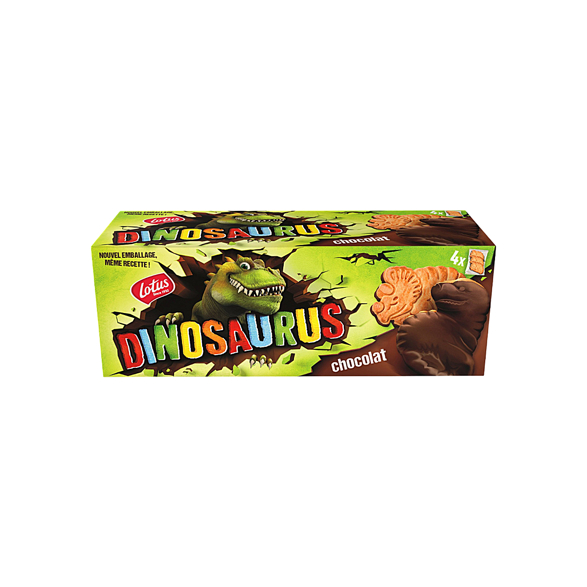 France - Dinosaurs Chocolate Milk Cookies School Snack (225g)