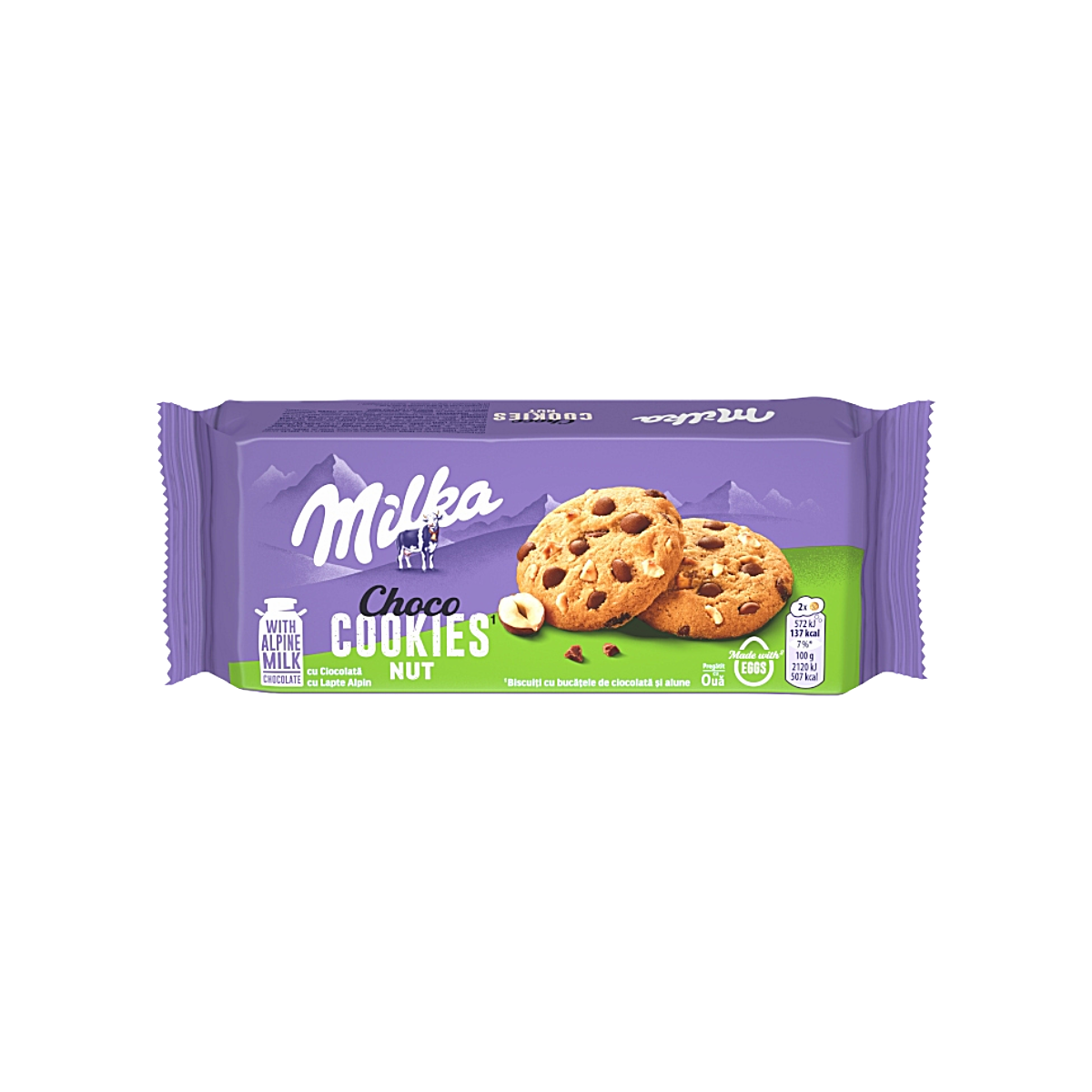 Poland - Milka Chocolate Cookies with Nuts Snack (135g)
