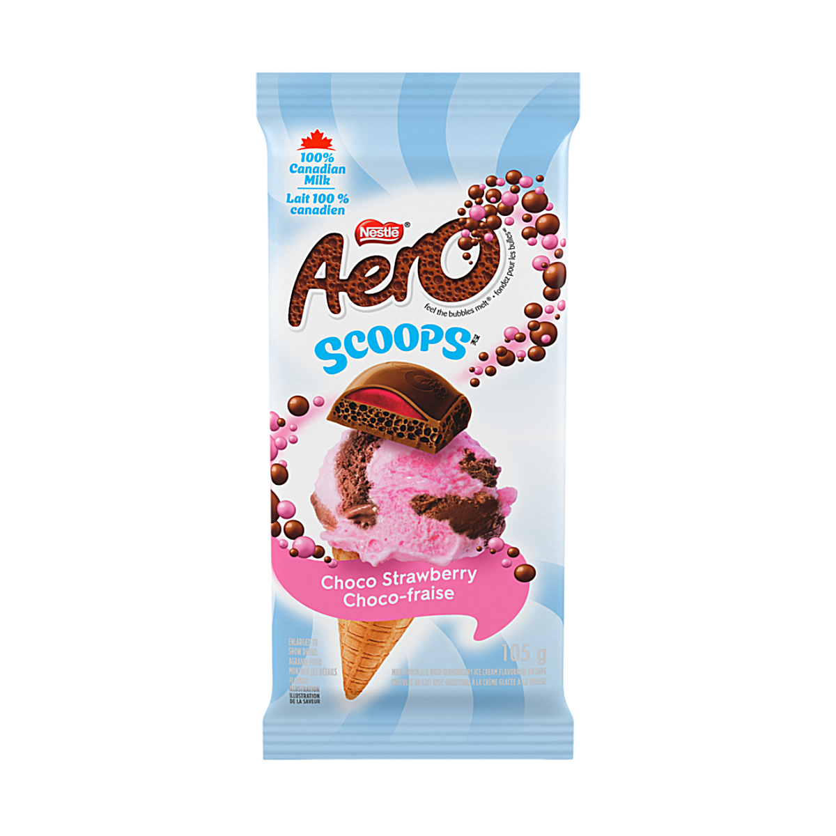 Canada - Aero Chocolate Strawberry Scoops