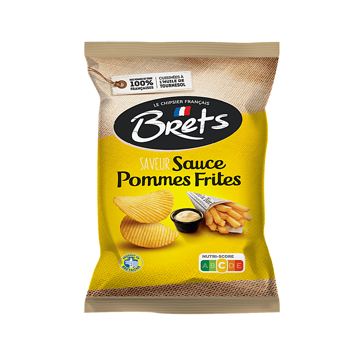 France - Brets Fries Sauce Potato Chips (125g)