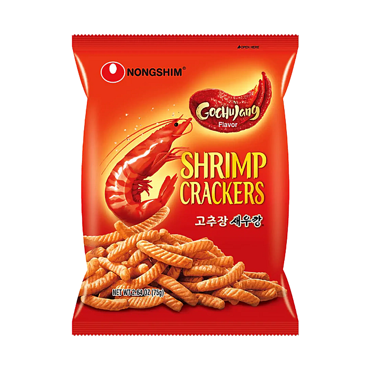 Korea - Nongshim Shrimp Crackers Gochujang Flavour (75g)