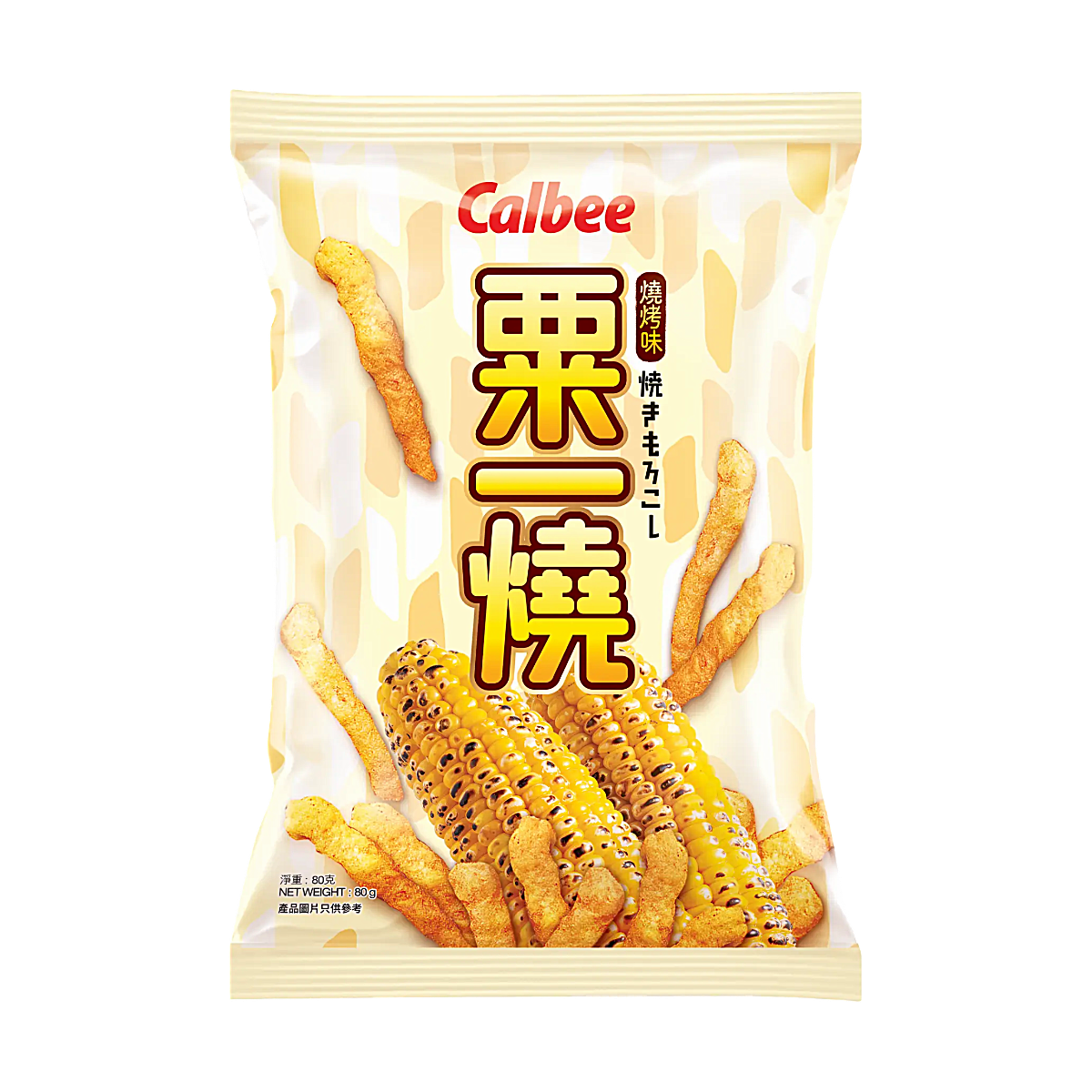 China - Calbee Grill-A-Corn BBQ Chips Snack (80g)
