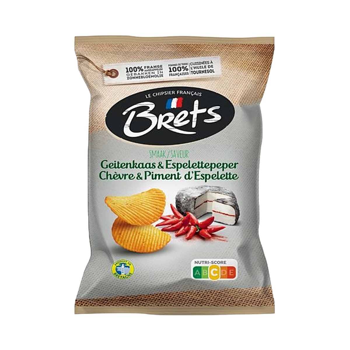 France - Brets Goat Cheese & Espelette Pepper Chips (125g)