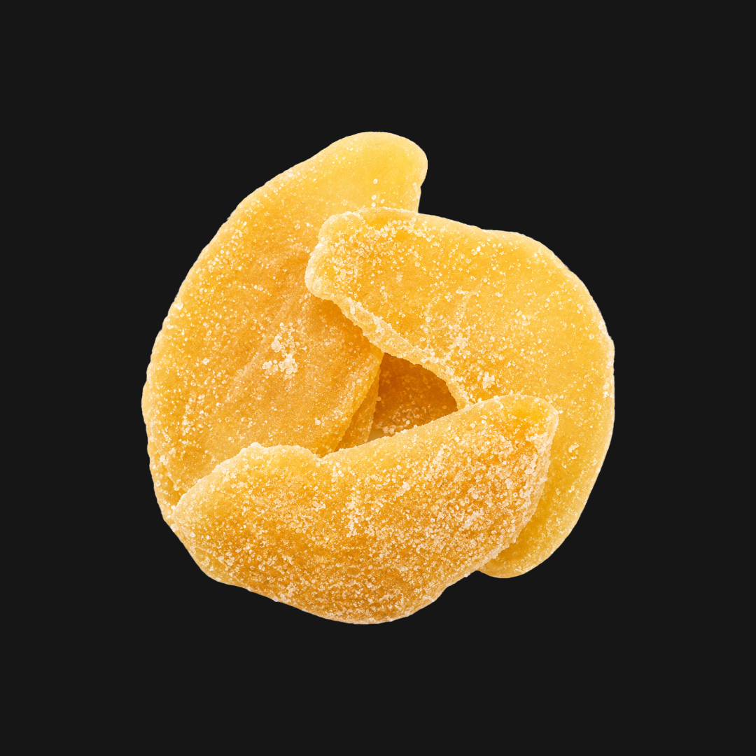 GINGER SLICES, CRYSTALLIZED