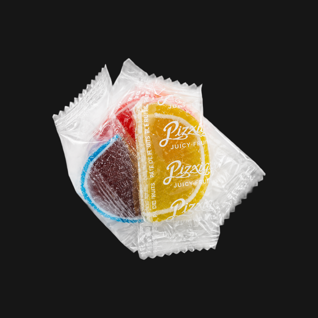WRAPPED FRUIT FLAVORED JELLY SLICES