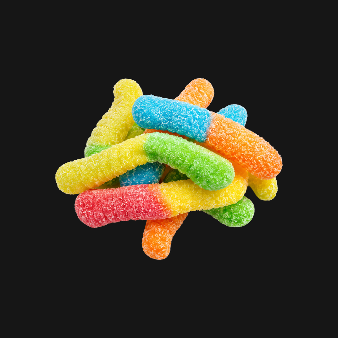SOUR GUMMY NEON WORMS