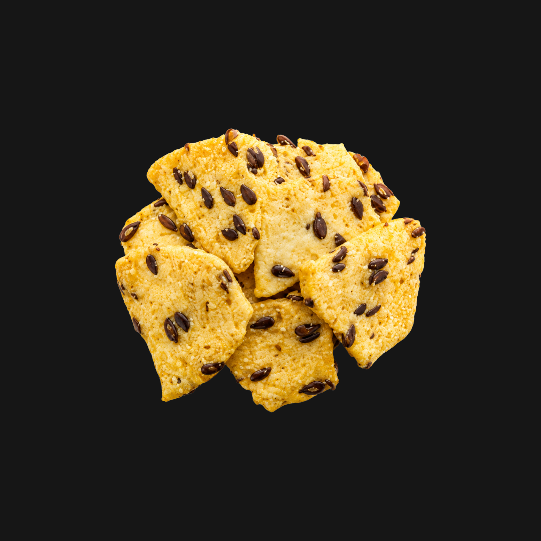 MINI CORN AND FLAX SEED CHIPS
