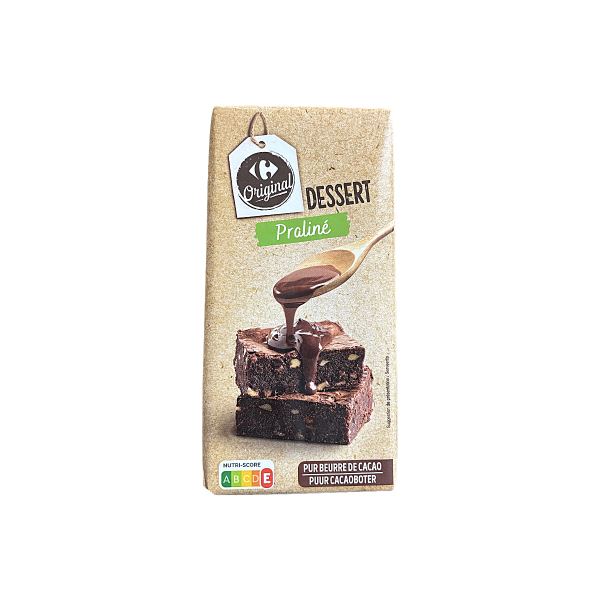 France - Carrefour Original Praline Dark Chocolate Dessert Bar (200g)