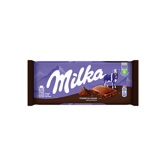 Romania - Milka Chocolate Mousse Cream Filled Milk Chocolate Bar (100g)