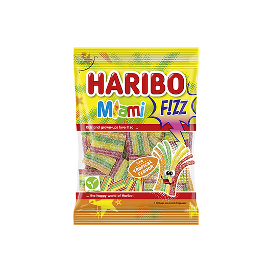 France - Haribo Miami Fizz Tropical Sour Candy (120g)