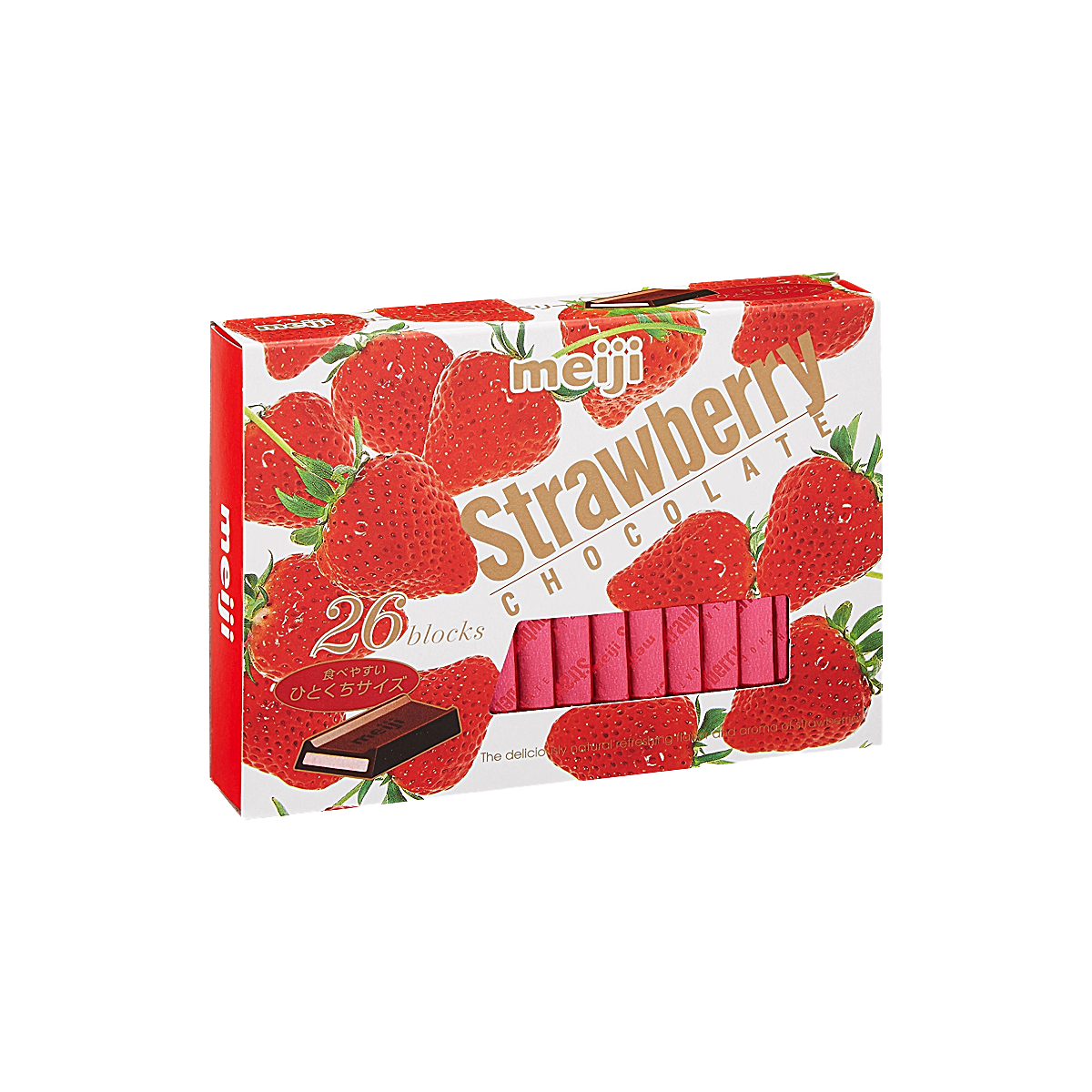 Japan - Meiji Strawberry Chocolate Box (26 Pieces, 120g)