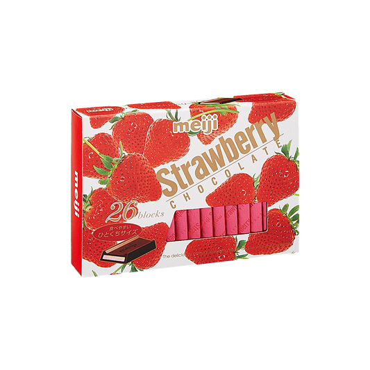 Japan - Meiji Strawberry Chocolate Box (26 Pieces, 120g)