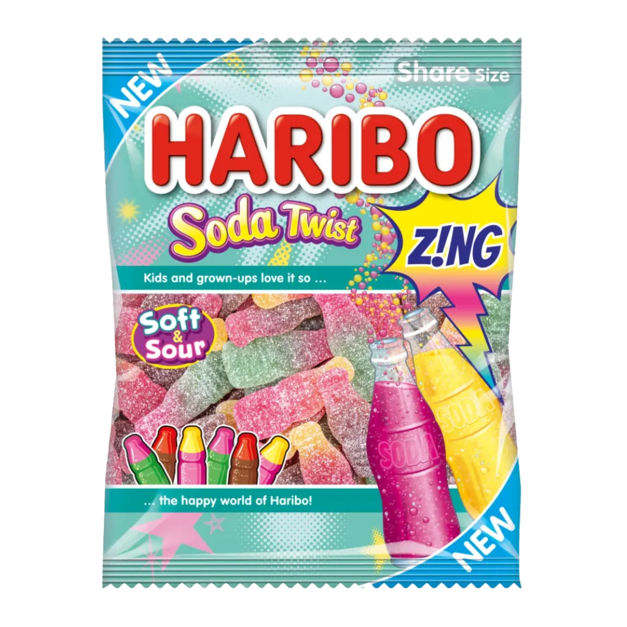 Germany - Haribo Soda Twist Zing