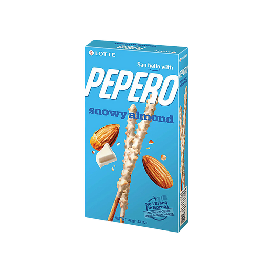 Korea - Lotte Pepero Snowy Almond Biscuit Sticks (32g)