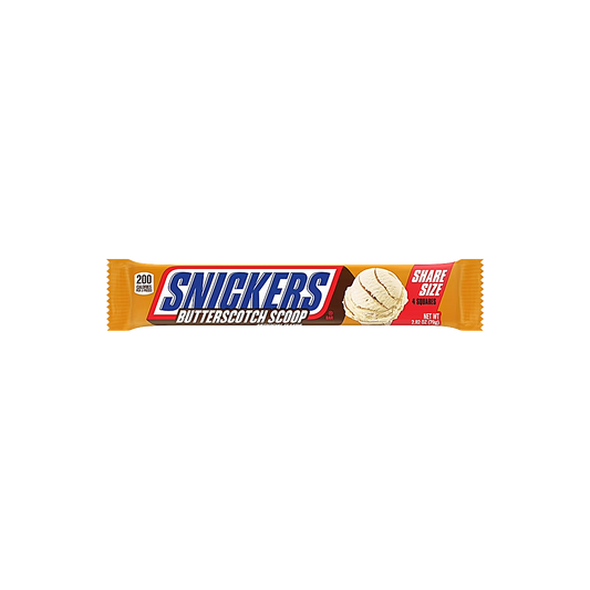 USA - Snickers Butterscotch Scoop Big Chocolate Bar Share Size (80g)