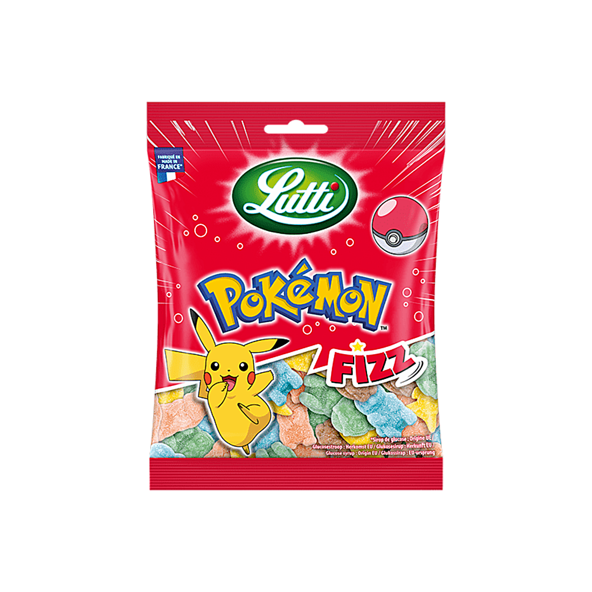 France - Lutti Pokemon Fizz Gummy Candy (100g)