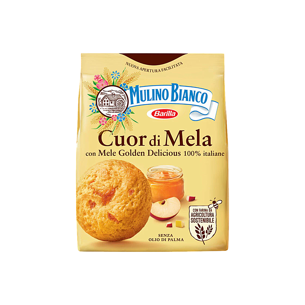 Italy - Mulino Bianco Cuor di Mela Apricot Biscuits (250g)