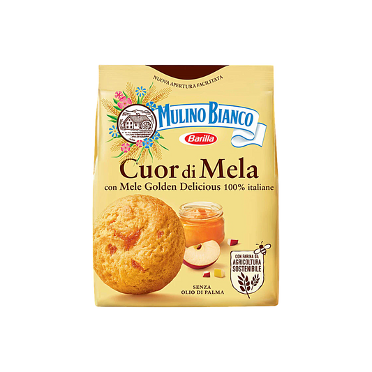 Italy - Mulino Bianco Cuor di Mela Apricot Biscuits (250g)