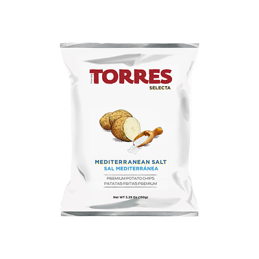 Spain - Torres Selecta Mediterranean Salt Premium Potato Chips (150g)