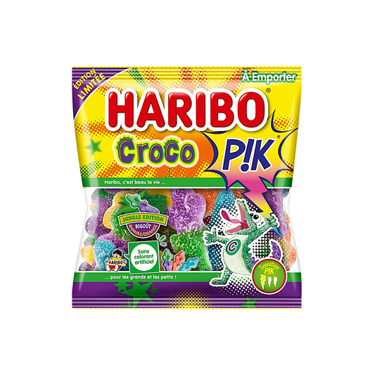 France - Haribo Croco Pik Sour Jelly Candy Limited Edition (120g)