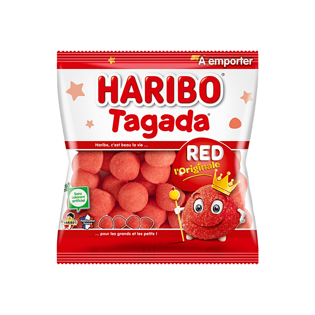 France - Haribo Tagada Strawberry Candy Original (120g)