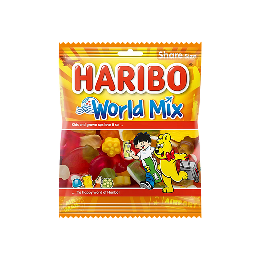 France - Haribo World Mix Travel Edition Candy Bag (120g)